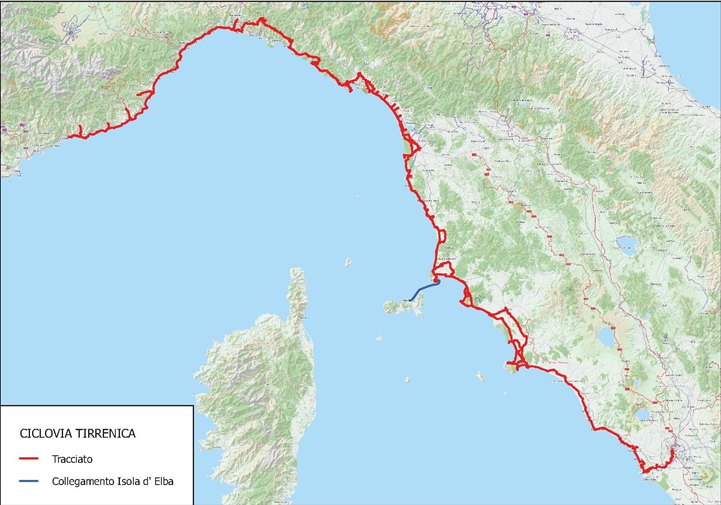 Ciclovia Tirrenica, prende il via la fase operativa