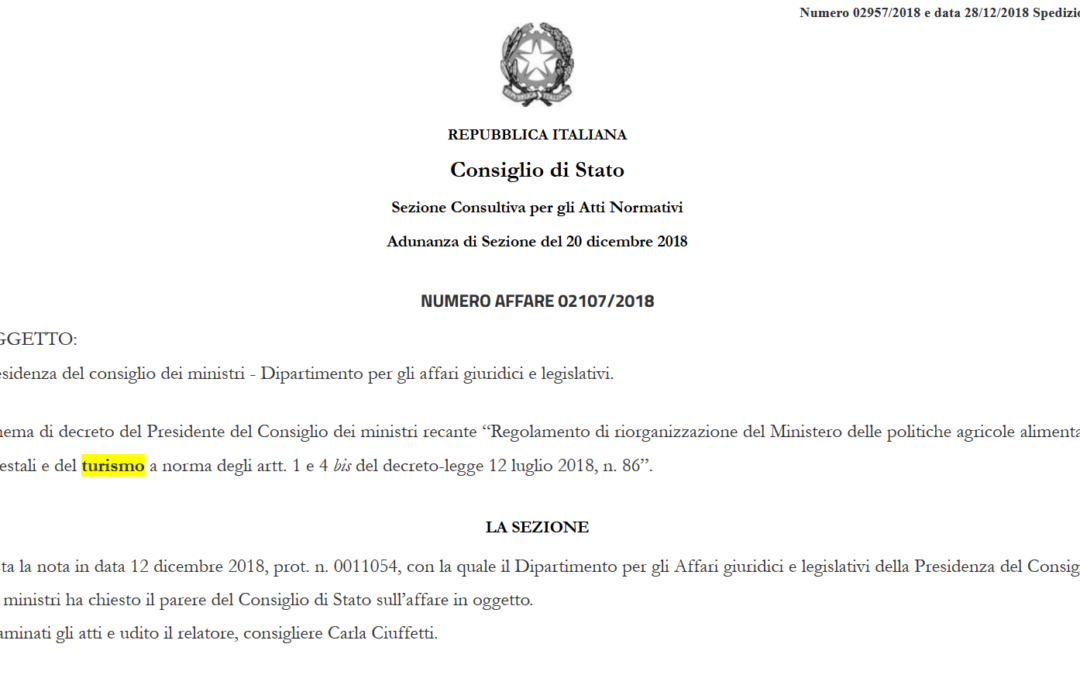 Governo, una tegola sull’accorpamento agricoltura-turismo