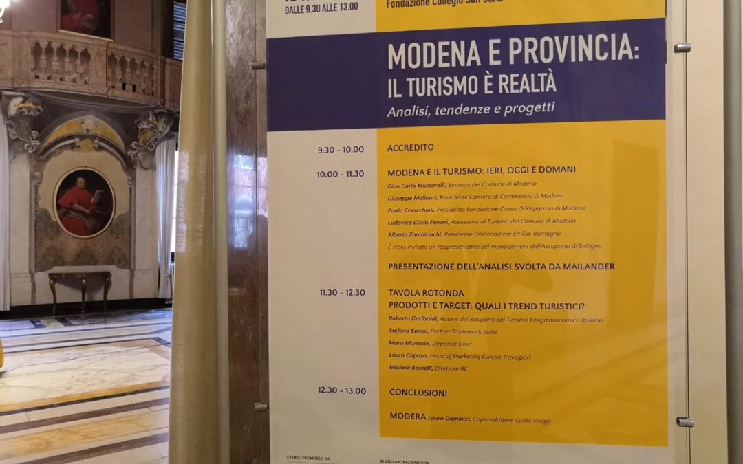 Il futuro del turismo passa dai sistemi locali: l’esempio di Modena